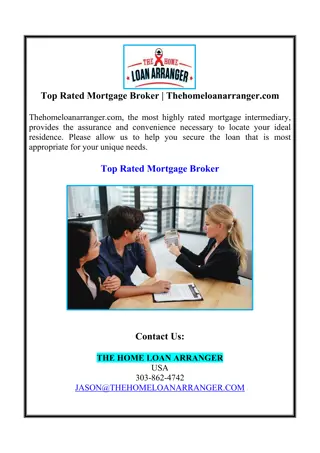 Top Rated Mortgage Broker | Thehomeloanarranger.com