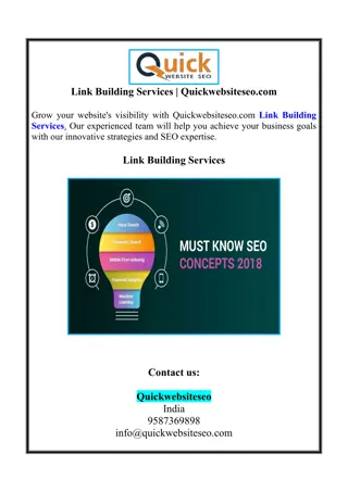 Link Building Services | Quickwebsiteseo.com