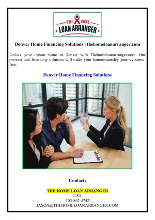 Denver Home Financing Solutions | thehomeloanarranger.com