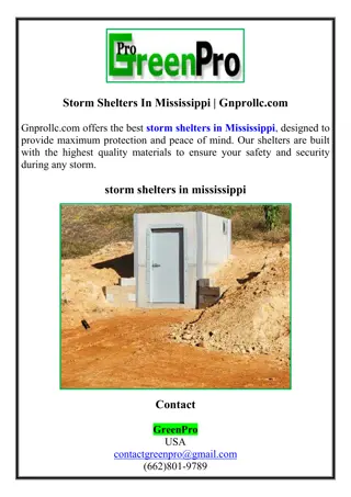 Storm Shelters In Mississippi | Gnprollc.com