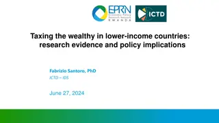 Taxing the Wealthy in Lower-Income Countries: Research Evidence and Policy Implications