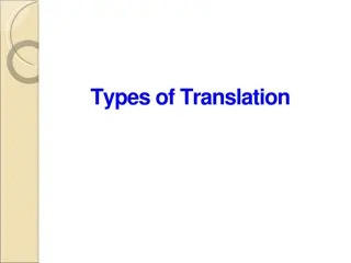 Different Types of Translation