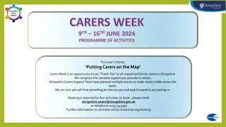 Exciting Activities and Appreciation for Carers Week in Shropshire