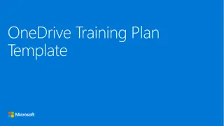 Comprehensive OneDrive Training Plan Template