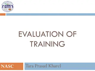 Understanding Training Evaluation for Improved Performance