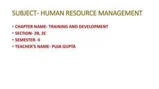 Comprehensive Guide to Training and Development in Human Resource Management