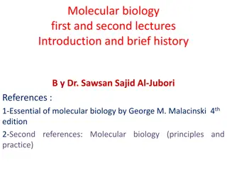 History of Molecular Biology: Key Experiments and Discoveries