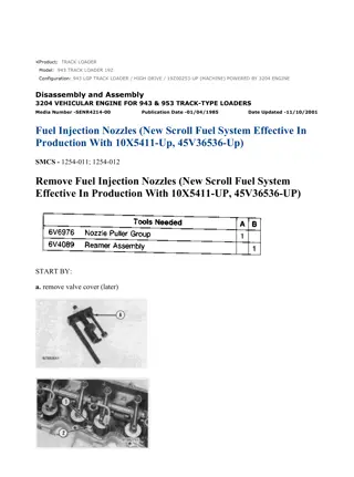 Caterpillar Cat 943 TRACK LOADER (Prefix 19Z) Service Repair Manual Instant Download (19Z00253 and up)