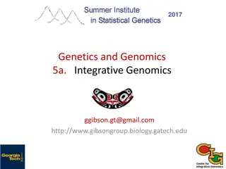 Genetics and Genomics in Integrative Biology