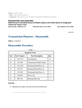 Caterpillar Cat 950G II Wheel Loader (Prefix AYL) Service Repair Manual Instant Download (AYL00001 and up)