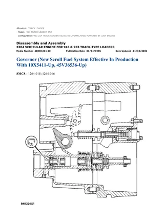 Caterpillar Cat 953 TRACK LOADER (Prefix 05Z) Service Repair Manual Instant Download (05Z00345 and up)