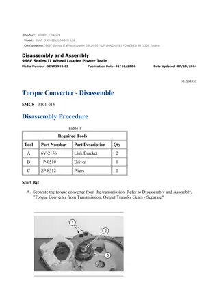 Caterpillar Cat 966F II WHEEL LOADER (Prefix 1SL) Service Repair Manual Instant Download (1SL00507 and up)