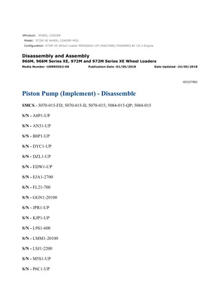 Caterpillar Cat 972M XE Wheel Loader (Prefix M5S) Service Repair Manual Instant Download (M5S00001 and up)