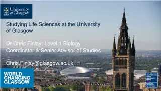 Life Sciences Degree Options and Curriculum at University of Glasgow