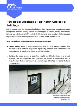 How Hebel Becomes a Top-Notch Choice For Buildings