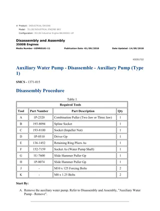 Caterpillar Cat 3512B Industrial Engine (Prefix BR2) Service Repair Manual Instant Download (BR200001 and up)