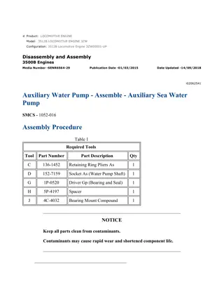 Caterpillar Cat 3512B Locomotive Engine (Prefix 3ZW) Service Repair Manual Instant Download (3ZW00001 and up)