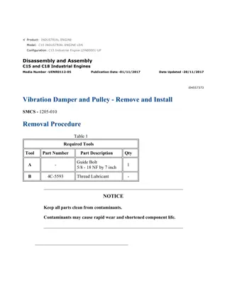 Caterpillar Cat C15 Industrial Engine (Prefix LDN) Service Repair Manual Instant Download (LDN00001 and up)