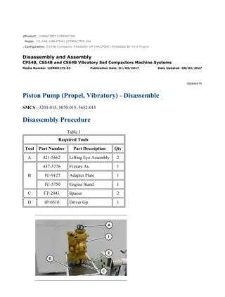 Caterpillar Cat CS54B Compactor (Prefix 544) Service Repair Manual Instant Download (54400001 and up)