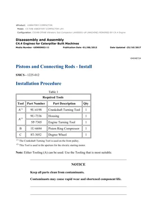 Caterpillar Cat CS54B CP54B Vibratory Soil Compactor (Prefix L4H) Service Repair Manual Instant Download (L4H00001 and up)