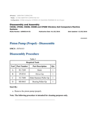 Caterpillar Cat CS56B Compactor (Prefix 437) Service Repair Manual Instant Download (43700001 and up)