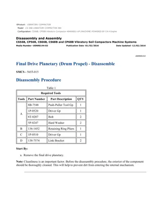 Caterpillar Cat CS56B, CP56B Vibratory Compactor (Prefix 484) Service Repair Manual Instant Download (48400001 and up)