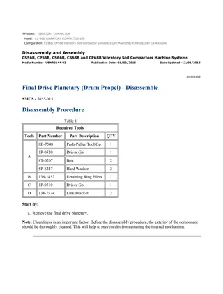 Caterpillar Cat CS56B, CP56B Vibratory Soil Compactor (Prefix S56) Service Repair Manual Instant Download (S5600001 and up)