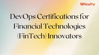 DevOps Certifications for Financial Technologies (FinTech) Innovators