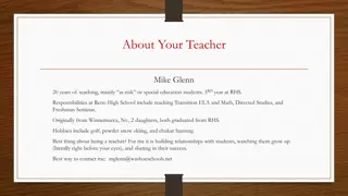 Insight into Teacher Mike Glenn: RHS Responsibilities & Courses