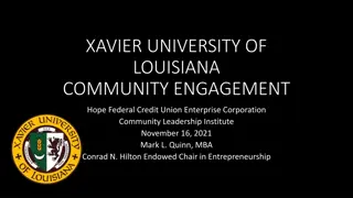 Xavier University of Louisiana Community Engagement Event