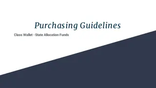 Class Wallet Purchasing Guidelines and Vendor Information