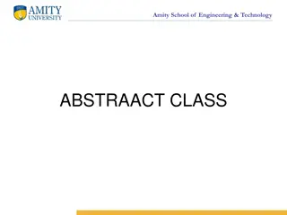 Abstract Classes in C++ and Java