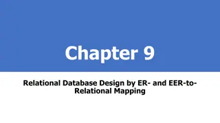 Relational Database Design and Mapping Techniques