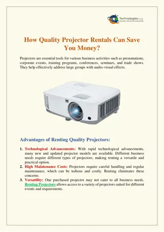 How Quality Projector Rentals Can Save You Money?