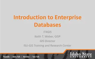 Introduction to Enterprise Databases for GIS Professionals