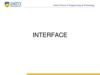 Java Interfaces in Amity School of Engineering & Technology