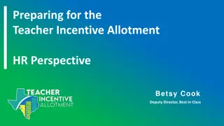 Teacher Incentive Allotment HR Perspective Overview