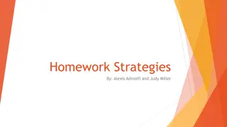 Homework Strategies and Overcoming Challenges