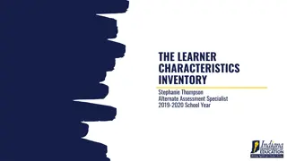 Understanding Learner Characteristics Inventory in Alternate Assessment
