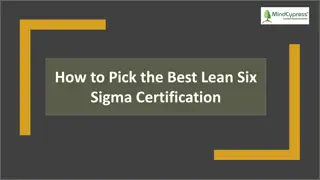 How to Pick the Best Lean Six Sigma Certification