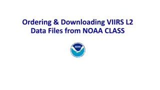 Guide to Ordering and Downloading VIIRS L2 Data Files from NOAA CLASS