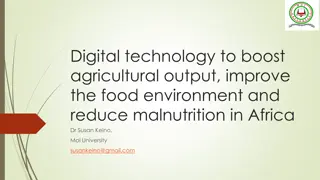 Leveraging Digital Technology to Improve Agricultural Output and Food Security in Africa