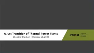 Challenges and Implications of Transitioning Thermal Power Plants in India