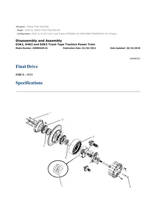 Caterpillar Cat D3K2 XL TRACK-TYPE TRACTOR (Prefix KFF) Service Repair Manual Instant Download (KFF00001 and up)