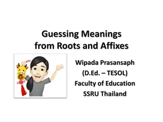 Understanding Word Meanings Through Roots and Affixes in Education