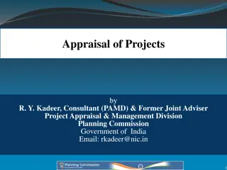 Project Appraisal Process in Government of India