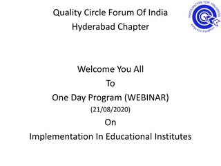 Quality Circles in Education: Implementation and Success Stories