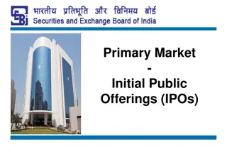 IPOs and the Primary Market