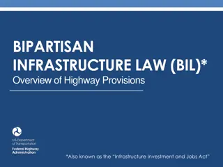 Highlights of Bipartisan Infrastructure Law (BIL) Highway Provisions