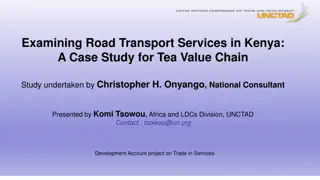 Examining Road Transport Services in Kenya: A Case Study for Tea Value Chain